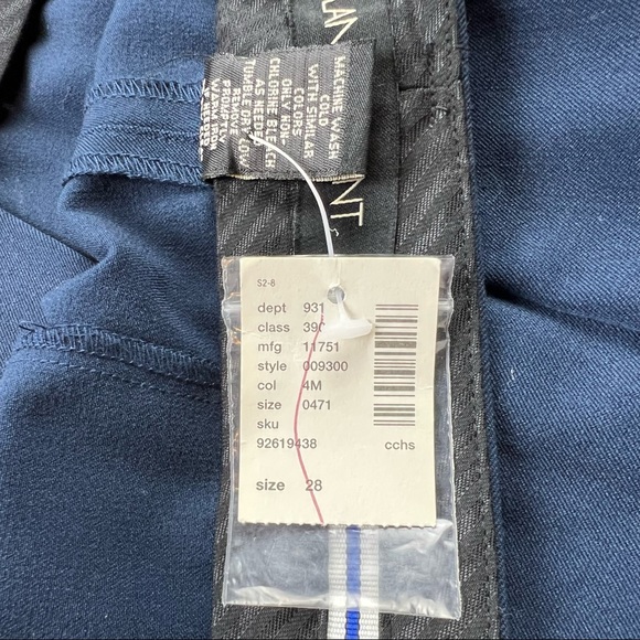 Lane Bryant Women's Houston Trouser Wide Leg Size 28 Tall Long Navy Blue New NWT - Picture 9 of 11